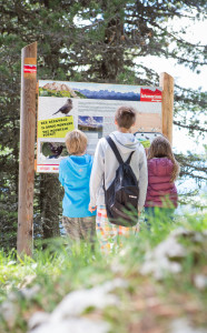 Das Latemarium mit seinen Interaktiven Stationen – Hotel Sonnalp in den Dolomiten