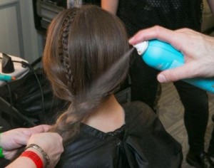 Temperley London AW 2014 Collection; Hair by Malcolm Edwards,Photos by Piers Macdonal for Moroccanoil_Backstage 2
