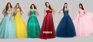 Elegante bodenlanges Ballkleider in rot ,gelb, grün,blau und rosa