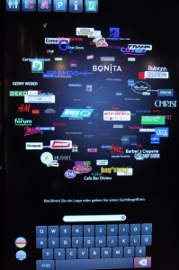 Durch Eingabe über die Logocloud wird die Suche des Benutzers noch intuitiver.