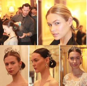 Marchesa Spring/Summer 2016, Hair by Kevin Hughes, Moroccanoil Global Creative Ambassador, Photography: Backstage: David Webber Front of house: Greg Kessler