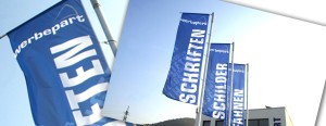 Fahnen und Beachflags von Werbepart