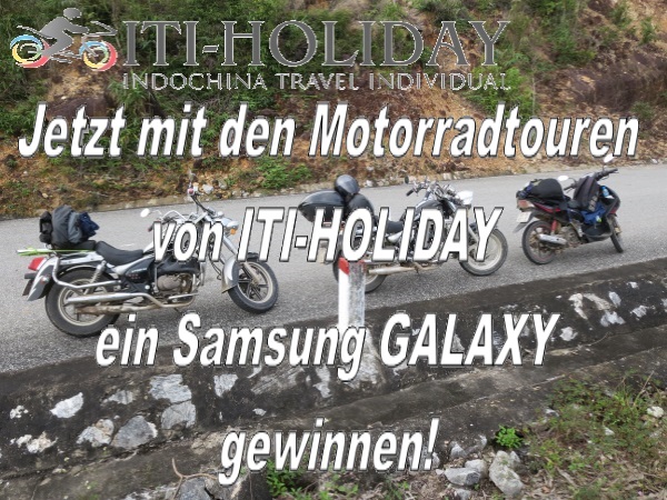Motorradtouren Vietnam gewinne ein Samsung GALAXY