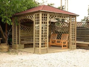 Krawe.de - Gartenpavillon aus Holz