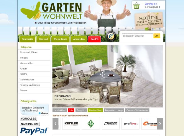 Gartenwohnwelt Onlineshop
