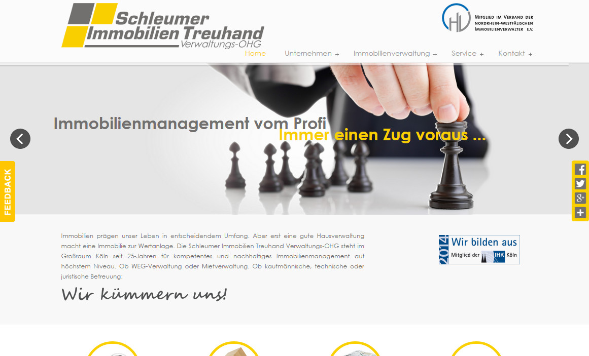 Website Relaunch Hausverwaltung Köln