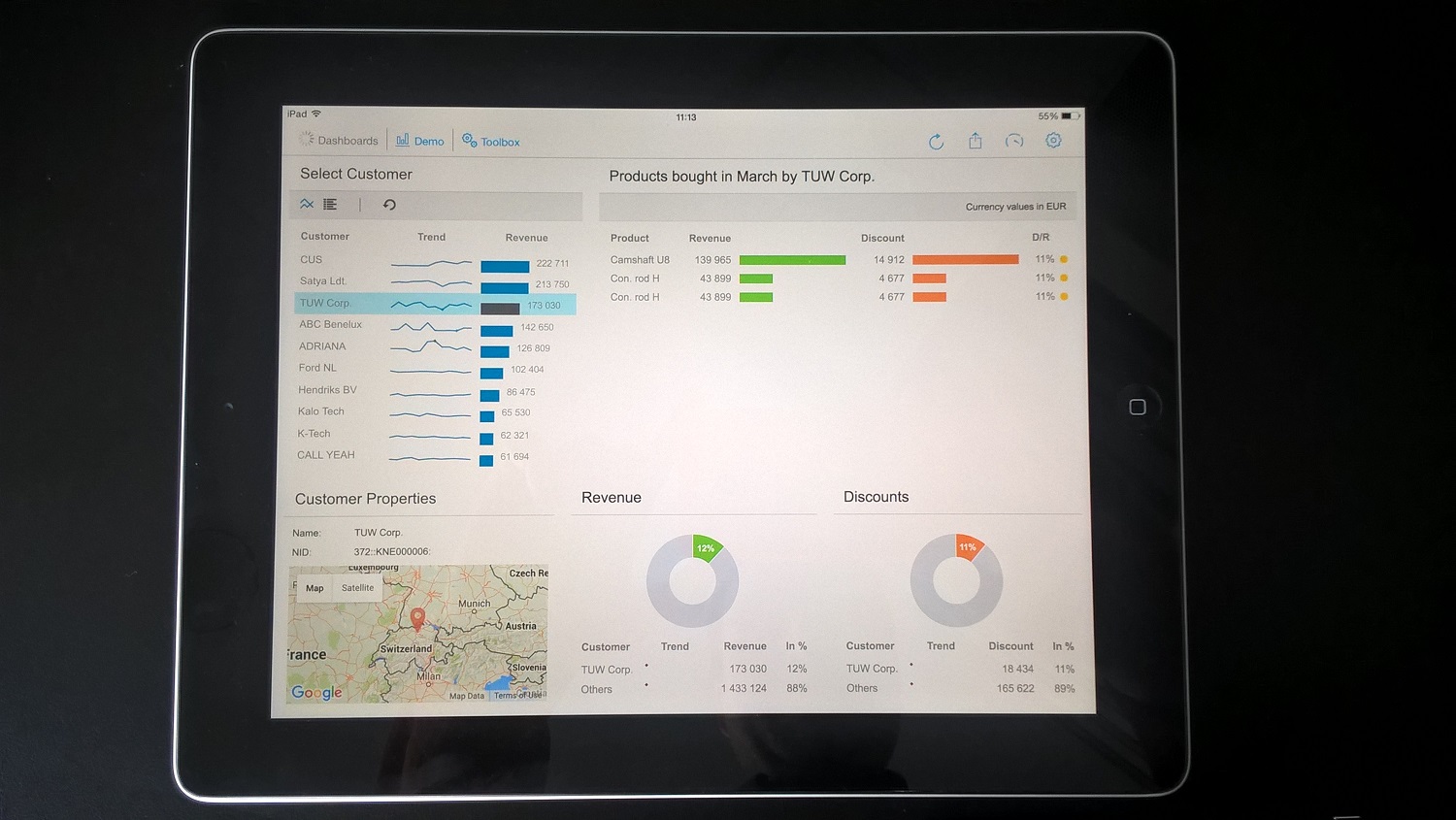 Infor BI 11.1 Dashboards jetzt aus dem App Store und Google Play - Photo 1