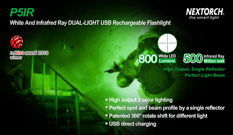 Optimale ergänzung für Nachtsichtgeräte IR-Taschenlampe von Nextorch