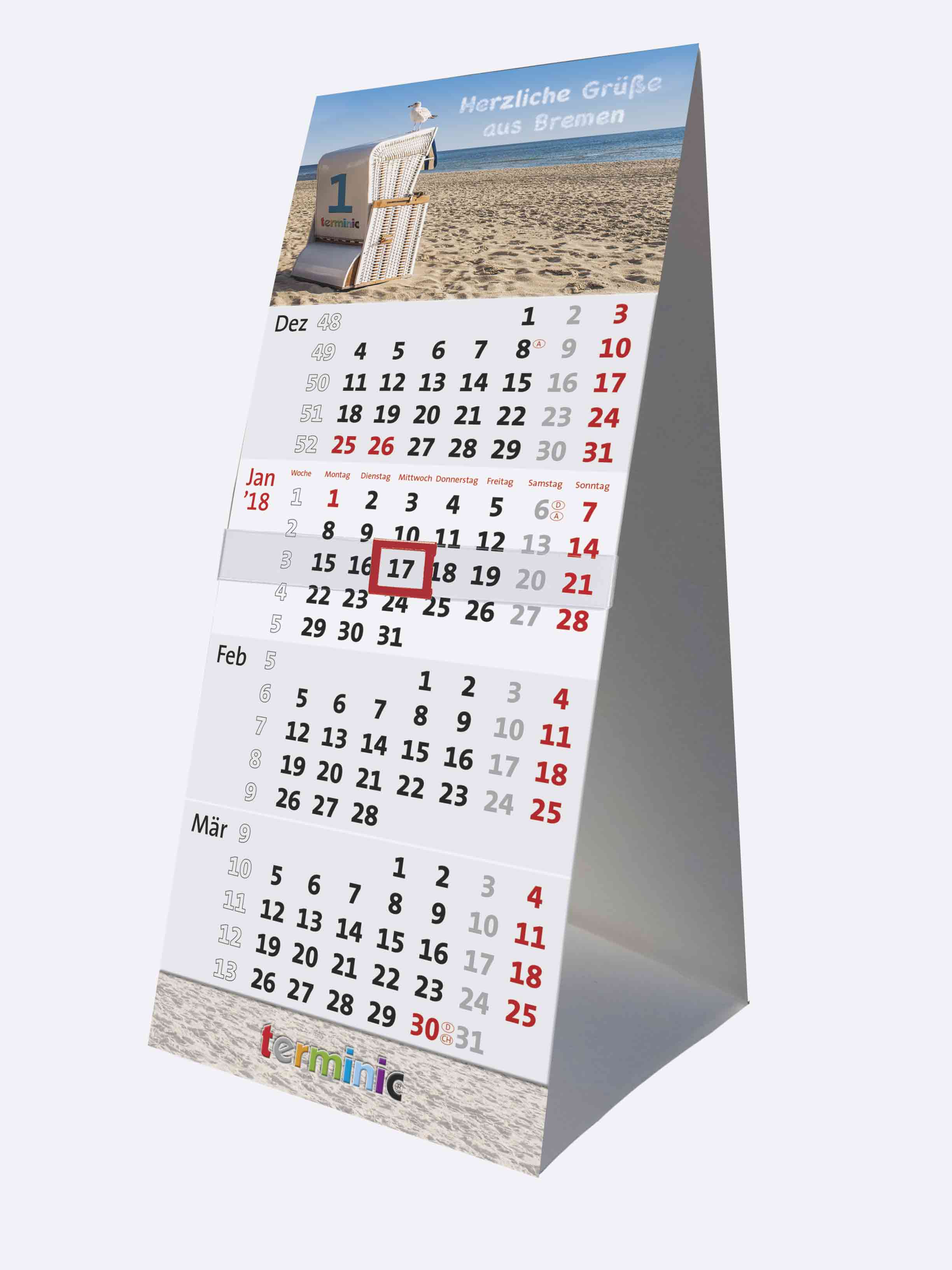 terminic_tischplaner-quadro_2018_Strand-Motiv_web