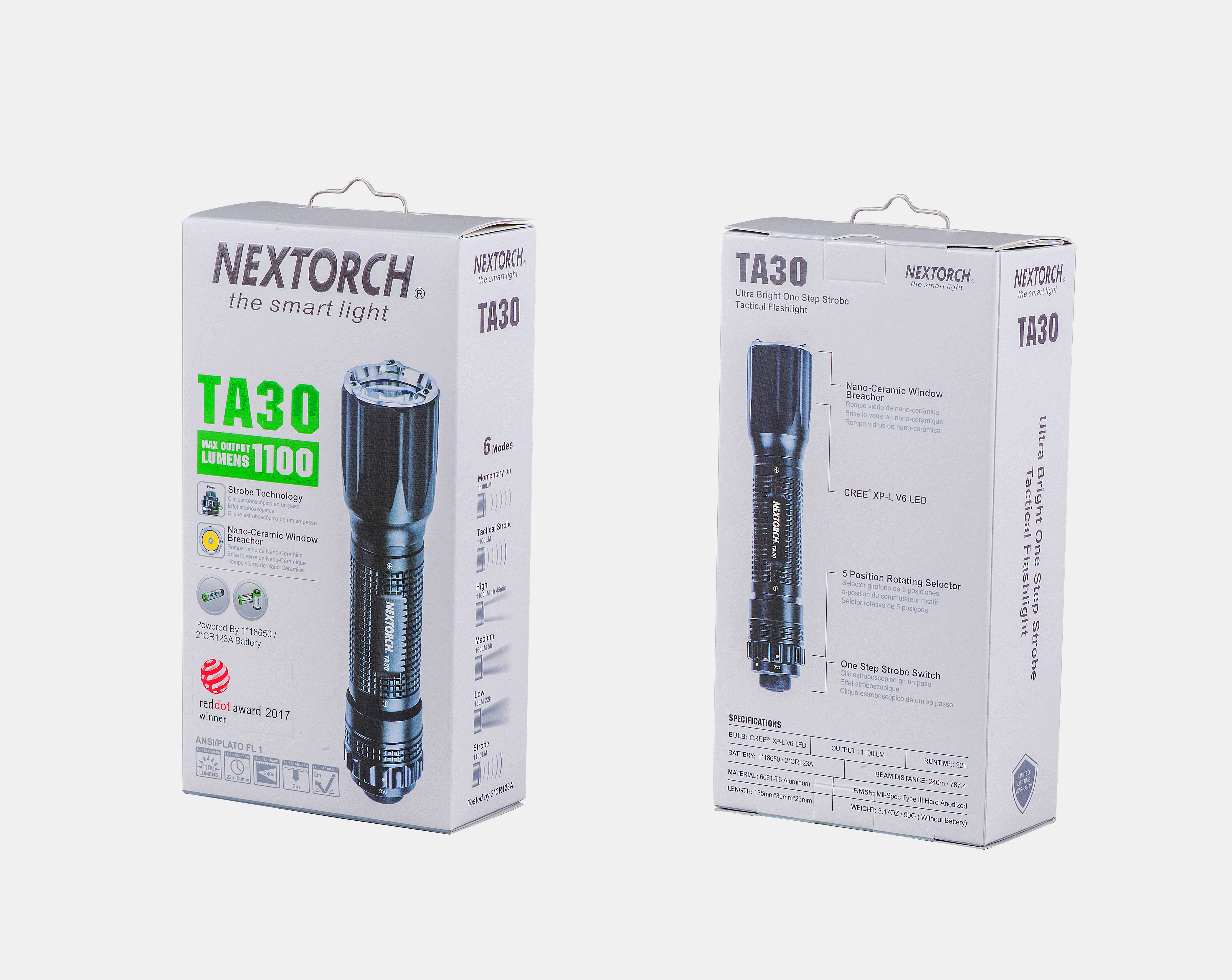 Polizeitaschenlampe TA30 von Nextorch
