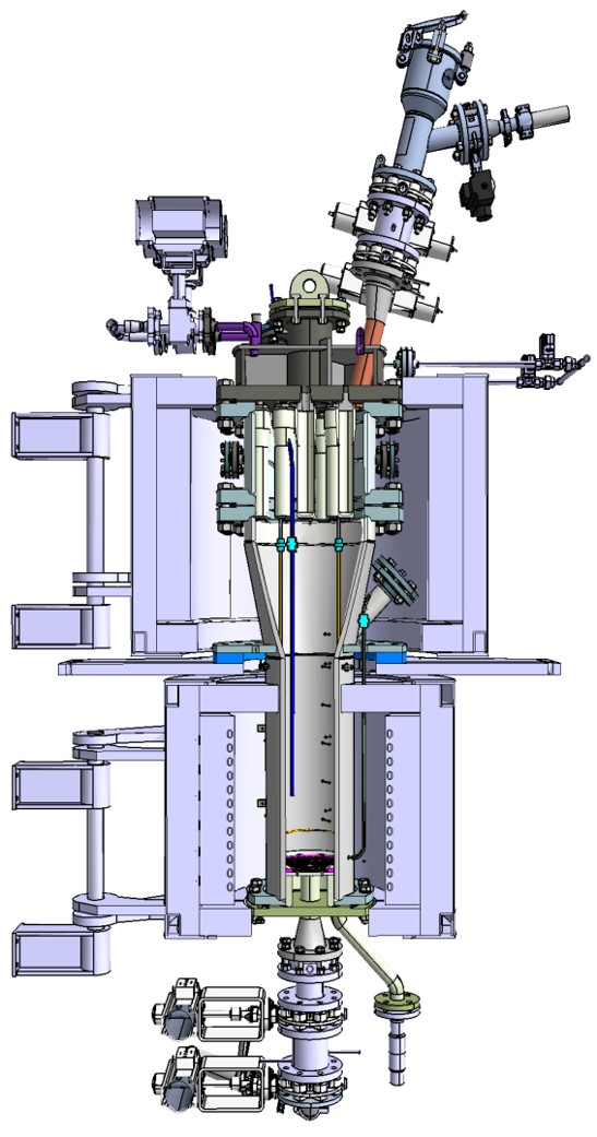 Wirbelschicht-Reaktor. Bildnachweis: Technische Universität München / SCHWING Technologies