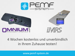 Nutzen Sie jetzt das kostenlose Angebot von pemf-system.de und testen Sie alle Funktionen des iMRS wellfit, iMRS complete oder iMRS professional zuhause.