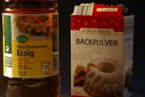Backpulver und Essig Rohrreinigung