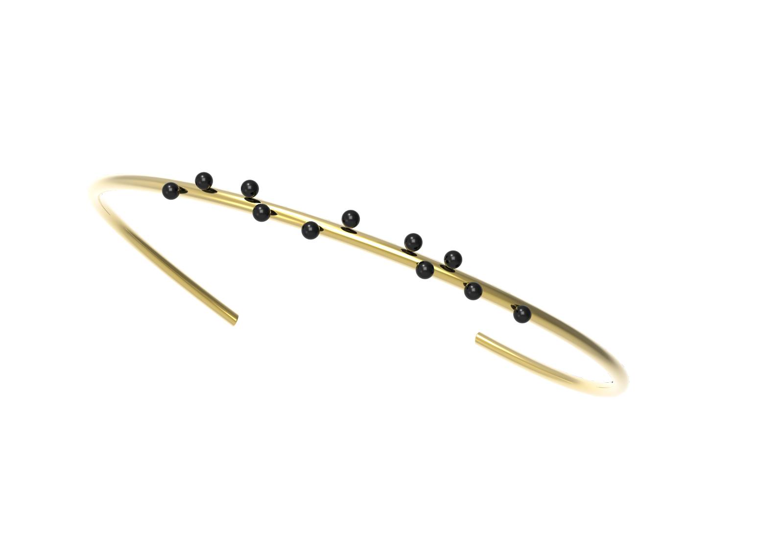 Ana João Portugiesischer Schmuck - Armreifen und Ohrringe aus Sterling Silber, Perlen, Onyx