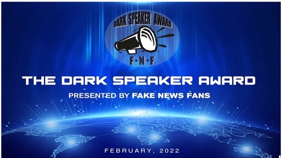 dark-speaker-image-1 Fake News Fans(FNF) Präsident Mr. Triumph gratuliert den Gewinnern der Dark Speaker Awards