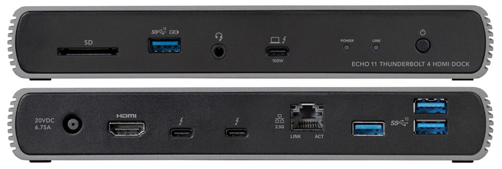 sonnet_echo_11_tb4_hdmi_dock_f_b_panels-1024x345 Sonnet stellt das Echo 11 Thunderbolt 4 Dock mit HDMI-Anschluss vor